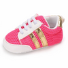 Gold Stripe Pink Breathable Shoes 4190