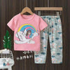 Flying Girl Rainbow Pink Shirt and Trouser Set 10720