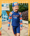 Iceland Kids Swimsuit with Quarter Bottoms set 10887