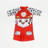 Paw Patrol Red One Piece Swimsuit with Cap set 10890