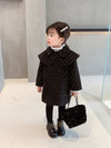 Quilted Star Black Long Coat 11453