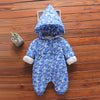 Caamouflag Blue Quilted Snow Suit #11557