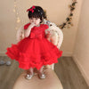 Tulle Fall Red Fairy Frock 11811