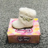 Fur Style Cream Imported Long Shoes 2321 C