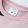 ZR Polka Dot Contras Rib Light Pink Sweatshirt 5792