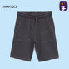 MN Out Pocket Texture Charcoal Jersey Bermuda Shorts 10196