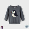 NME it Penguin Grey Sweater 11394