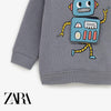 ZR Grey Robot Sweatshirt 1424