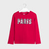 MYRAL Paris Sequin Red Full Sleeve Shirt 8745