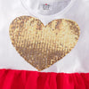 VKT Heart Red Full Sleeve Fancy Frock 11148