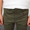 KIB Olive Cotton Pant with Free Canvas Belt 10647