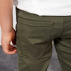 KIB Olive Cotton Pant with Free Canvas Belt 10647