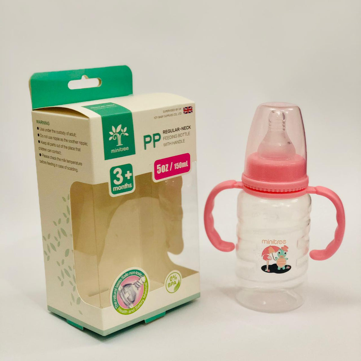 Mini Tree Regular Neck Pink Feeding Bottle 150 ml 6121 – MamasLittle