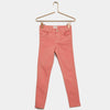 KIB Tea Pink Cotton Pant with Free Canvas Belt 10646
