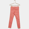 KIB Tea Pink Cotton Pant with Free Canvas Belt 10646
