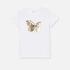 Fox B Butterfly Sequin White Shirt 7327