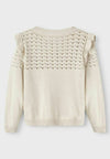Nme It Beige Burnished Knitted Sweater 11562