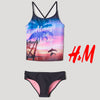 H&M Always on Vacay Swimwear BIKINI Tankini 2 Piece Set #12134