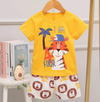 4 Lion Yellow Summer Short and Shirt Set 10683
