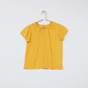 Eco Bio Cotton Elastic Shoulder Yellow Shirt 7226